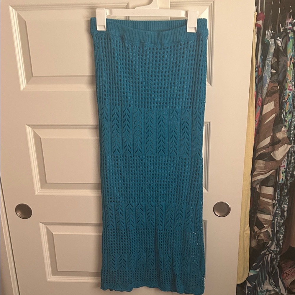 Crochet Skirt with Halter Top set